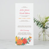 Programme Fleurs de Dahlia de printemps jaune orange pastel (Debout devant)