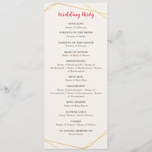 Programme Fleurs de forêt sauvage Mariage de feuillage de ch (Dos)