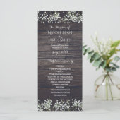 Programme Fleurs de Gypsophile & Bois Rustique Fon (Debout devant)