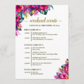 Programme Fleurs de jardin tropical événements de mariage et (Devant)