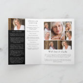 Programme Fleurs de soleil florales Photos pliées Funéraille (Intérieur)