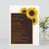 Programme Fleurs de soleil rustiques - Mariage floral (Debout devant)