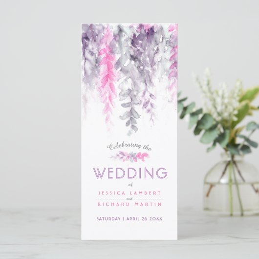 Programme fleurs de vigne mariage en cascade de l'indigo aqu (Debout devant)