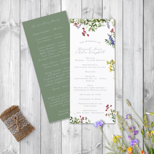 Programme Fleurs et verdure sauvages et fantaisistes