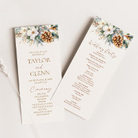 Fleurs florales hivernales Pine Tree Cone Mariage