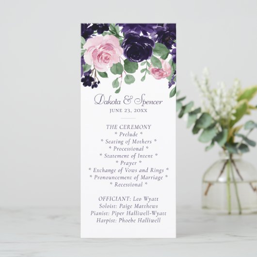 Programme Fleurs luxuriantes | Garland de rose violet et ros (Debout devant)