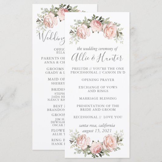 Programme Fleurs printanières (Devant / Derrière)