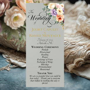 Programme Fleurs printanières - Mariage sauge