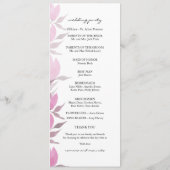 Programme Fleurs roses rustiques Aquarelle peinte à la main (Dos)