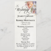 Programme Fleurs sauvages à l'aquarelle - Mariage ivoire (Devant)