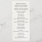 Programme Fleurs sauvages à l'aquarelle - Mariage lavande (Dos)