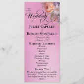 Programme Fleurs sauvages à l'aquarelle - Mariage Rose Pink (Devant)