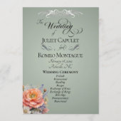 Programme Fleurs sauvages à l'aquarelle - Mariage sauge (Devant)