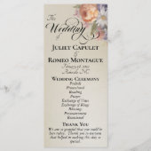 Programme Fleurs sauvages aquarelle - Mariage au blé (Devant)