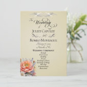 Programme Fleurs sauvages aquarelle - Mariage au blé (Debout devant)