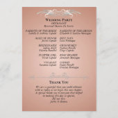 Programme Fleurs sauvages aquarelle - Mariage or rose (Dos)