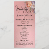 Programme Fleurs sauvages aquarelle - Mariage Rose Gold (Devant)