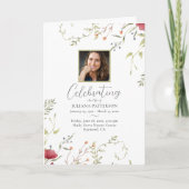 Programme Fleurs sauvages Botaniques Ordre de service Funéra (Devant)