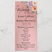 Programme Fleurs sauvages de printemps - Mariage Rose Gold (Devant)