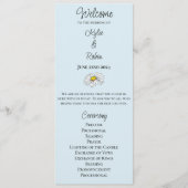 Programme Fleurs sauvages Floral Blue Champhrooms Mariage (Devant)