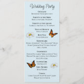 Programme Fleurs sauvages Floral Blue Champhrooms Mariage (Dos)