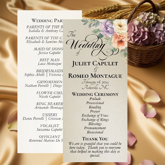 Programme Fleurs sauvages printanières - Mariage au blé