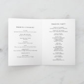Programme Fleurs tropicales aquarelle Mariage d'été (Intérieur)