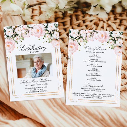 Programme Fleurs violettes Ordre funéraire