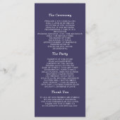 Programme Floral Anéone violet Mariage (Dos)