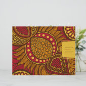 Programme Floral Ankara Rouge or Africain Couvertu (Debout devant)