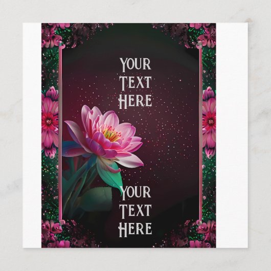 Programme Floral Lotus Mariage Suite | Starry Night Romance (Dos)