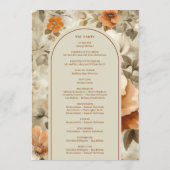 Programme Floral Moderne Bohème Neutre Rouille Bei (Dos)