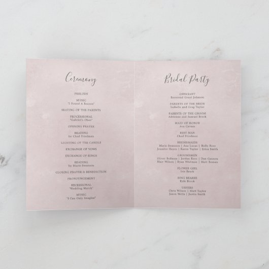 Programme Floral Romance Folle Mariage (Intérieur)
