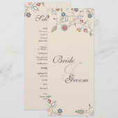 Programme floral vintage de bordure (Devant / Derrière)