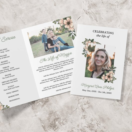 Programme Florales de Blush Photo Célébrer la vie