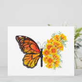 Programme Flower Butterfly with Yellow California Poppy (Debout devant)
