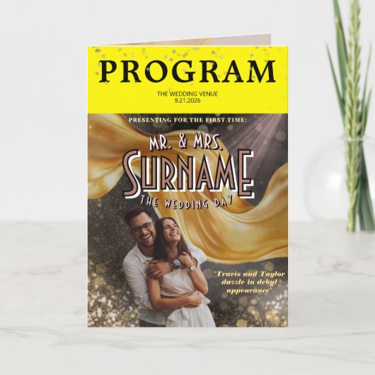 Programme Folded Program (Devant)