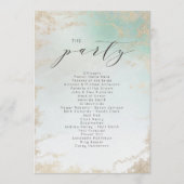 Programme Fond Abstrait Aqua Ombre avec Parties scintillant  (Dos)