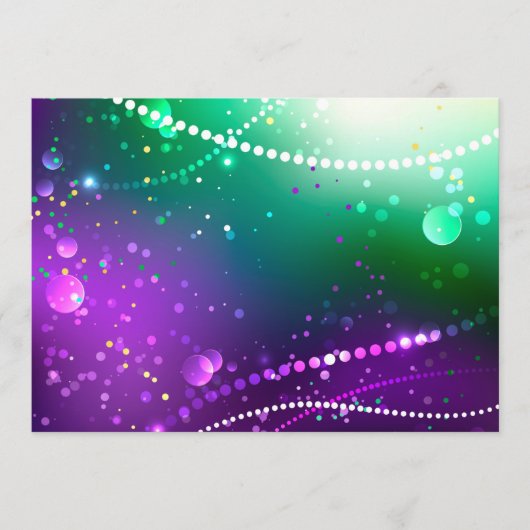 Programme Fond festif violet de Mardi Gras (Devant)