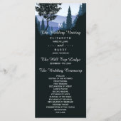 Programme Forêt de bois bleu, Mariage rustique (Devant)