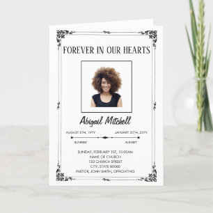 Programme Forever In Our Hearts Funeral Program   FP00015