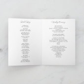 Programme Formal Script Booklet Wedding (Intérieur)