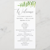 Programme fougère aquarelle. Script botanique de Woodland ma (Devant)