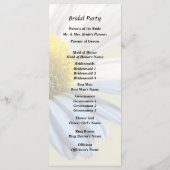 Programme Fournitures de mariage Daisy Shadow et Light (Dos)