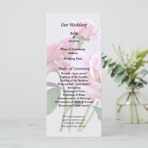 Programme Fournitures de mariage Roses Miniatures Roses