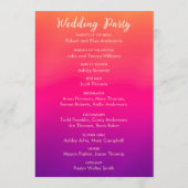 Programme Fuchsia rose orange violet brillant et gras floral (Dos)