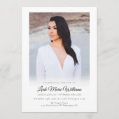 Programme Funérailles commémoratives de photos simples et él (Devant)