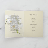 Programme Funérailles de l'orchidée blanche Célébration de l (Intérieur)