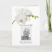 Programme Funérailles de l'orchidée blanche Célébration de l (Devant)