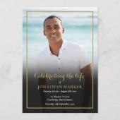 Programme Funérailles Mémorial Photo Ordre de service (Devant)